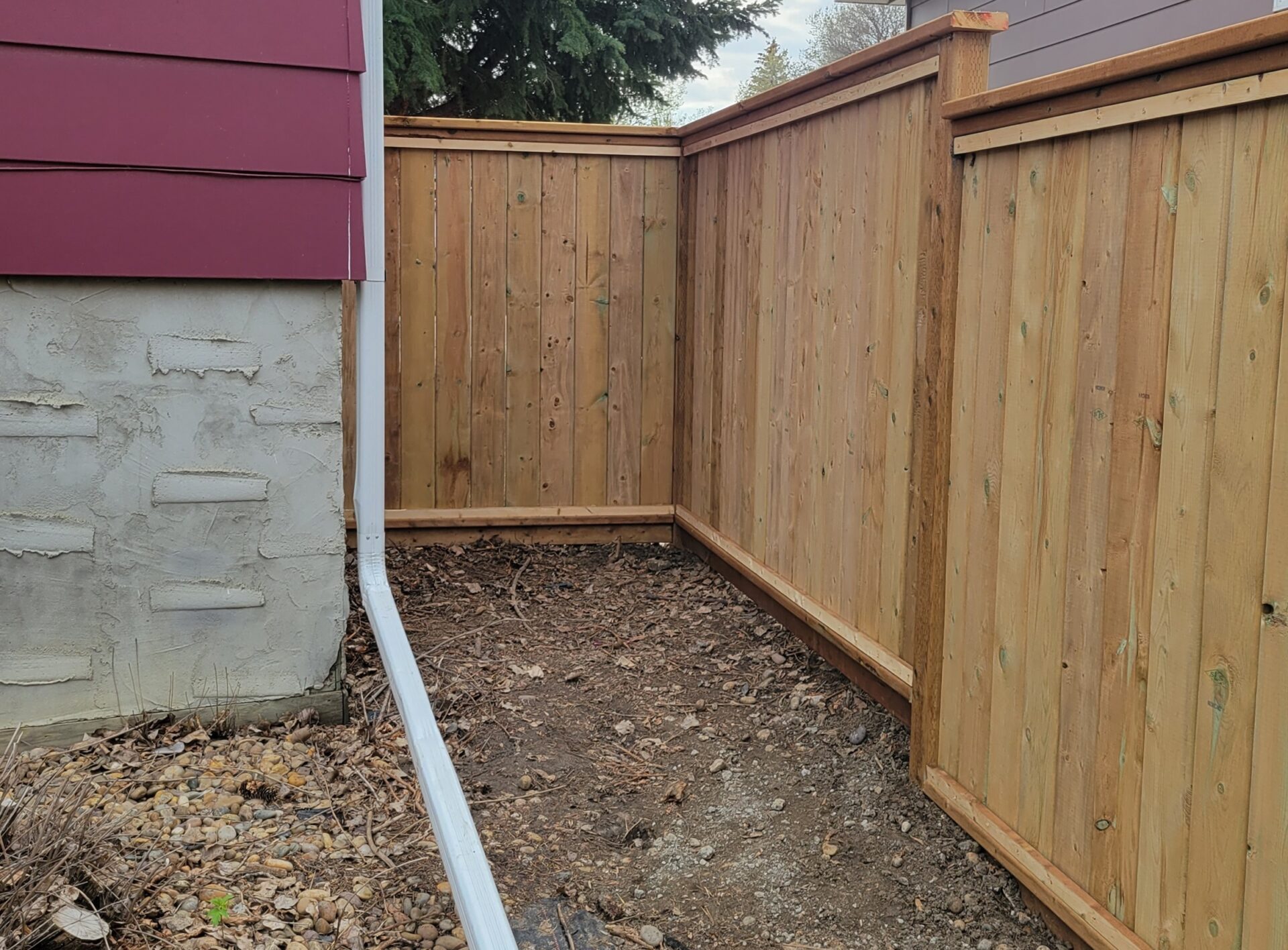 New Wooden fence